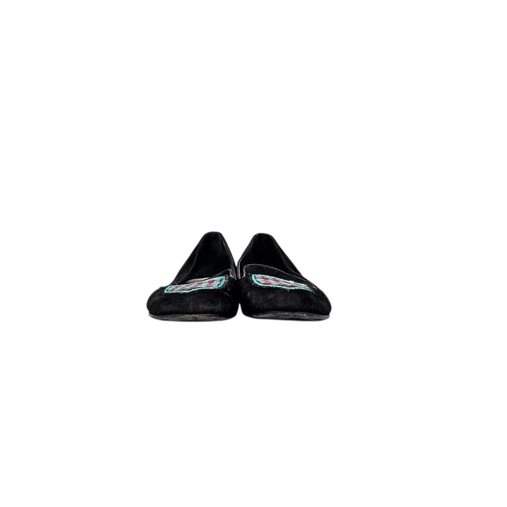 Christian Dior Women's Size 7 EUC Back Suede Sequin Badge Smoking Loafers Flats - Picture 2 of 8